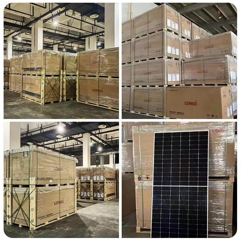 Longi Himo 7 Solar Panel Mono 595W 600W 605W 610W 615W 620W 625W HPDC Bifacial Dual Glass Solar Panel Longi Pannelli Solari