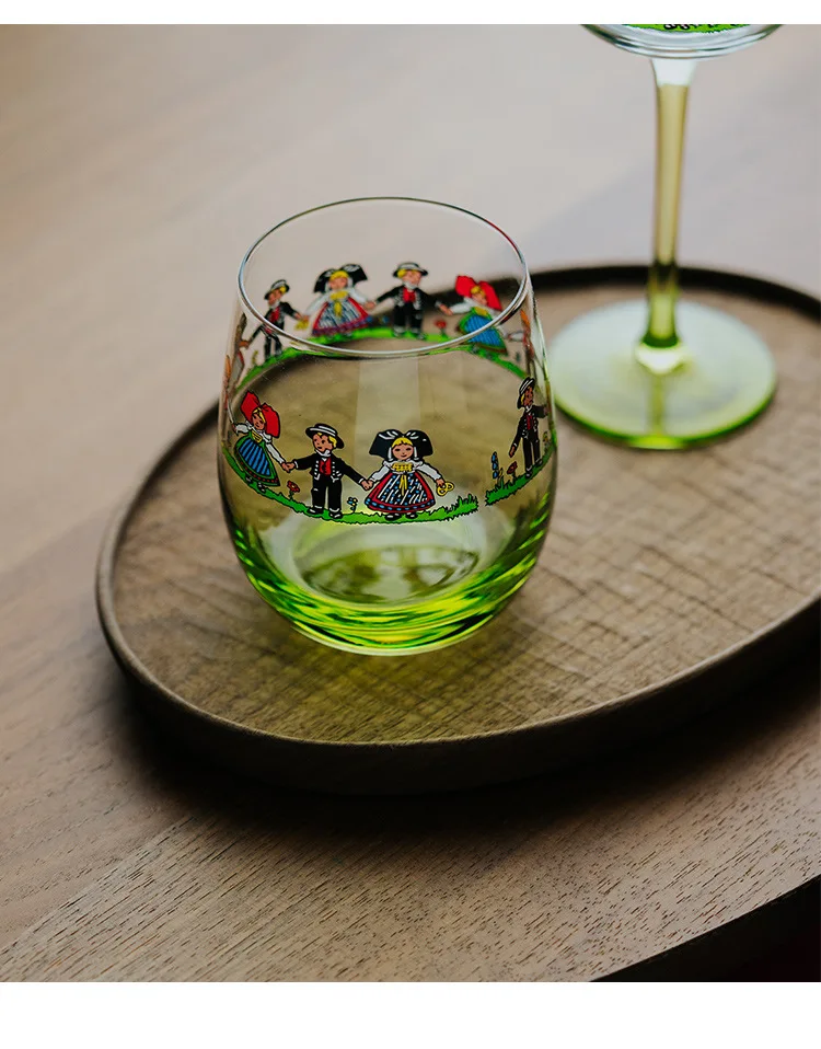 Factory Custom Painted Glass Goblets Home Decoration Gift champagne