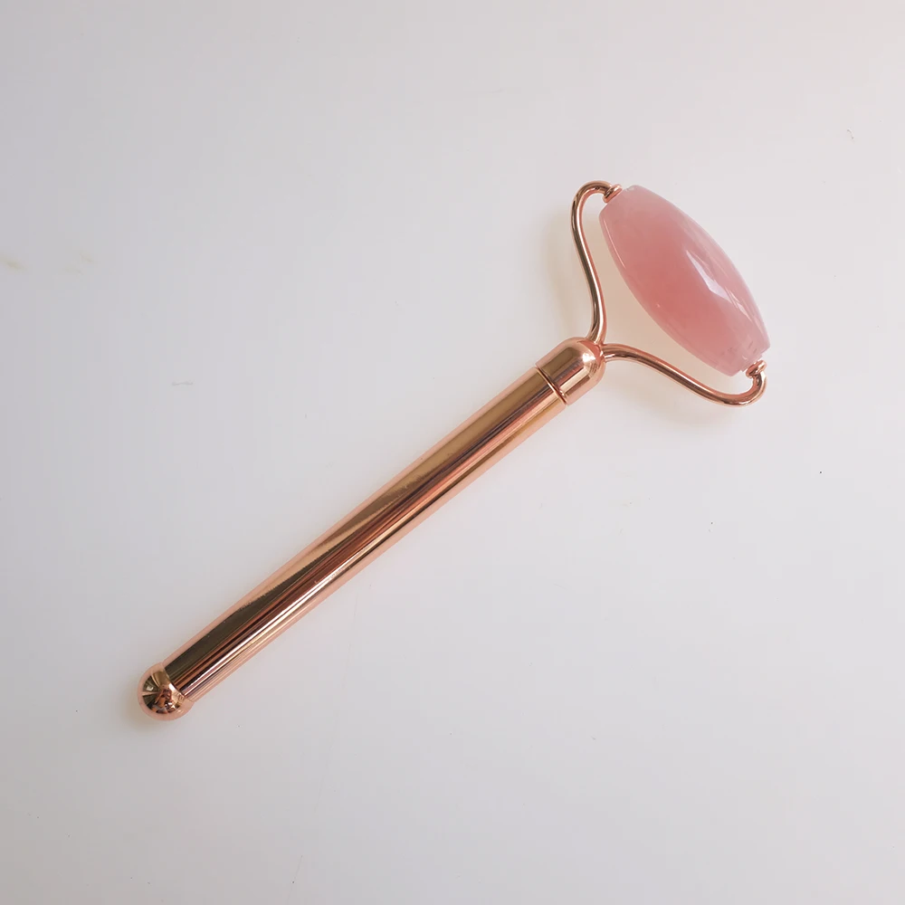 DIY natural anti aging Pink detachable jade rollers gift for women