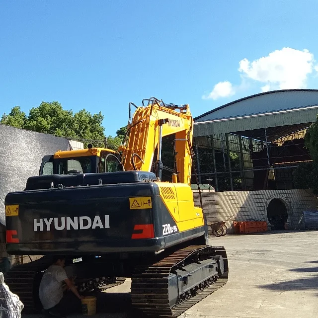 Высококачественный Подержанный Hyundai 220LC-9S гусеничный экскаватор Cummins двигатель и насос дешевая цена для продажи в Китае