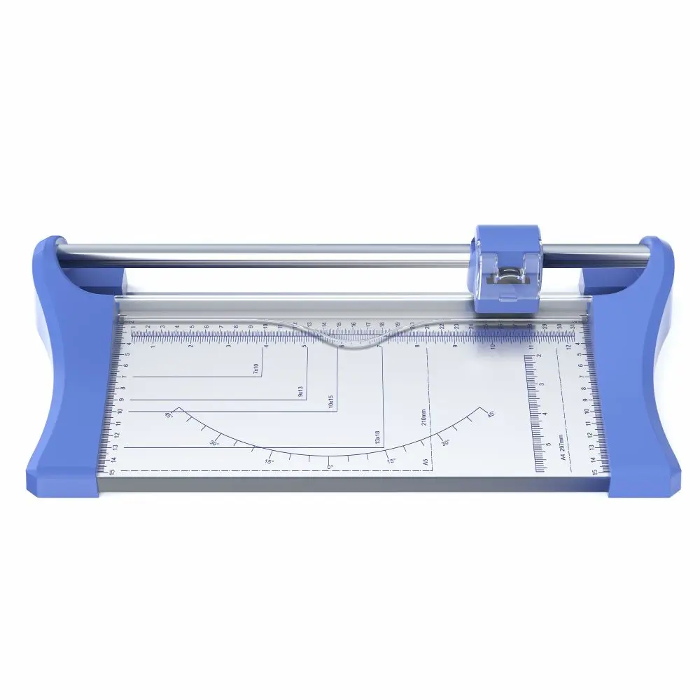 Premium 4-in-1 Rotary Paper Trimmer Cutter A4 12 Inch perforation, wave scoring creasing Robust metal steel base plate IDPC046
