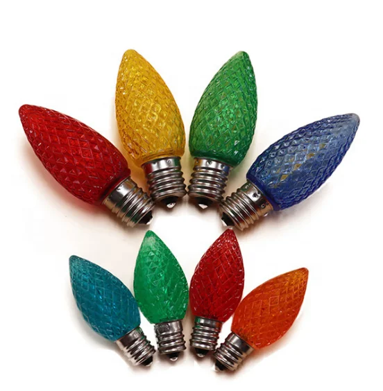 Christmas decorative multicolor strawberry C7 0.6W E12 led filament spare parts led e14 bulb