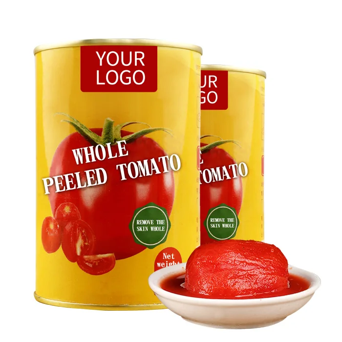 OEM Cherry Tomato Peeling Finest Quality Canned Peeled Tomatoes 2500g Wholes Peeled Tomato