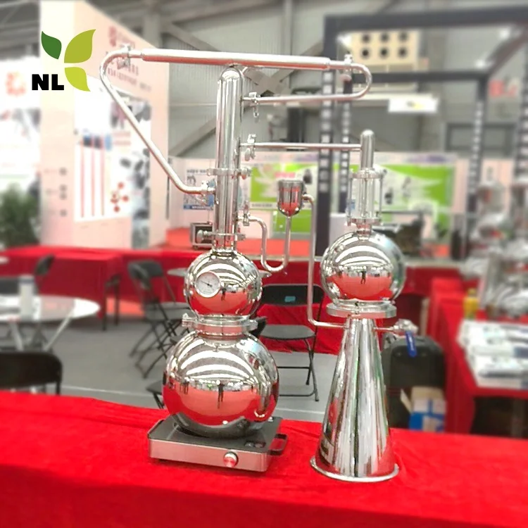 10L Gourd shaped distiller essential oil distillation equipment for essential oil and hydrosol