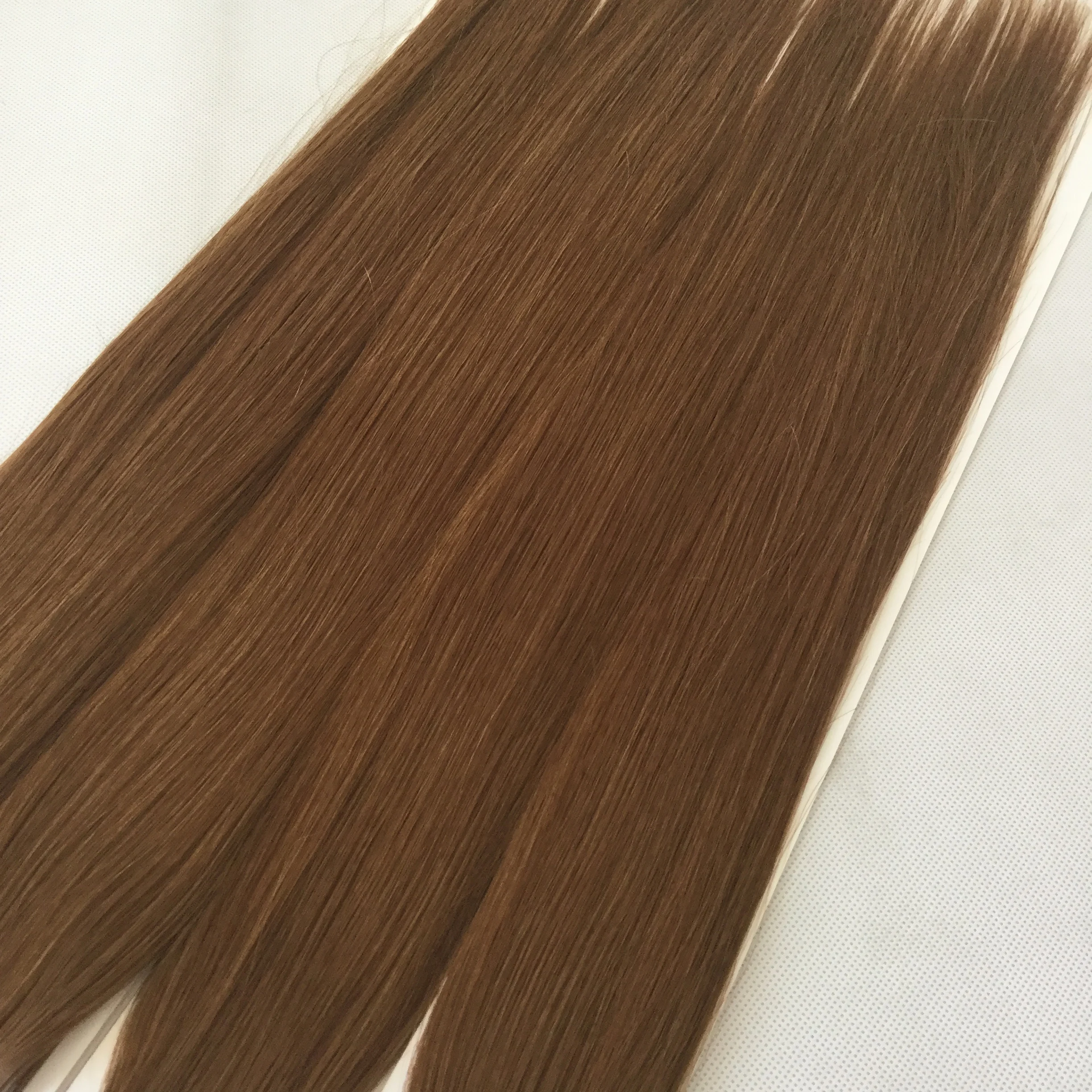 Китай оптовая продажа гениальные волосы человеческие связанные вручную Remy с необработанными девственными русскими волосами
