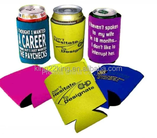 Neoprene Custom Design Foam Coozy Beer Sleeve Insulated 12Oz Can Cooler Stubby Holder for Sublimation