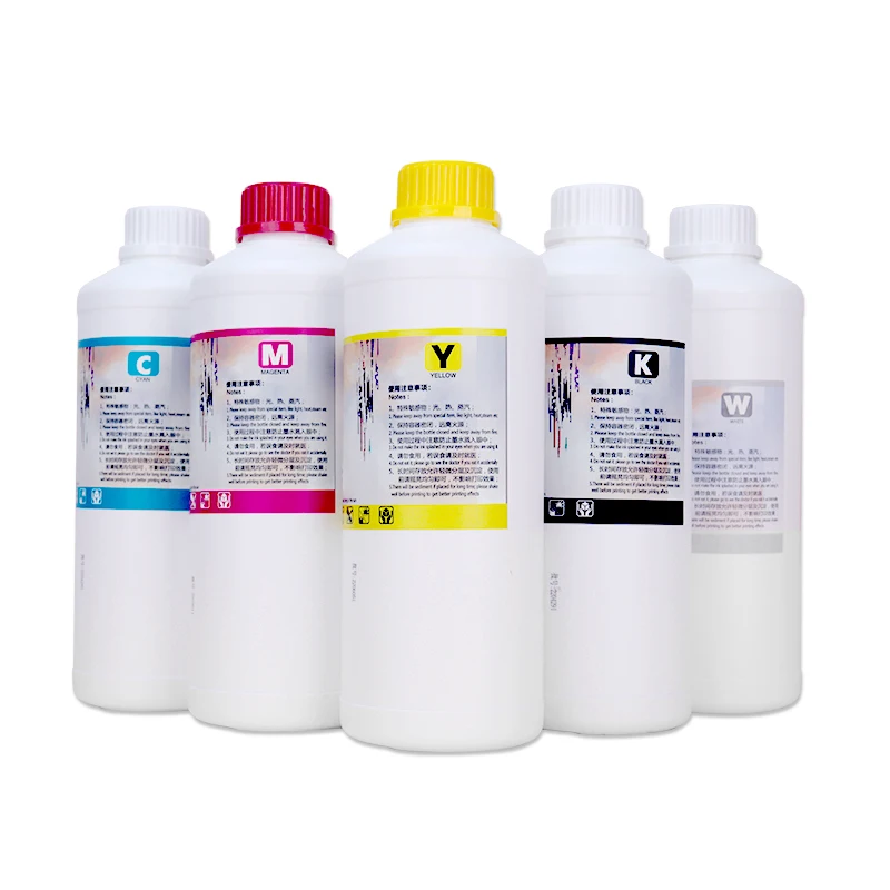 Manufacturer Premium DTF Pet Film White Transfer Pigment DTF Ink 1000ml for A3 Film DTF L1800 Printer T-shirt Transfer Printing