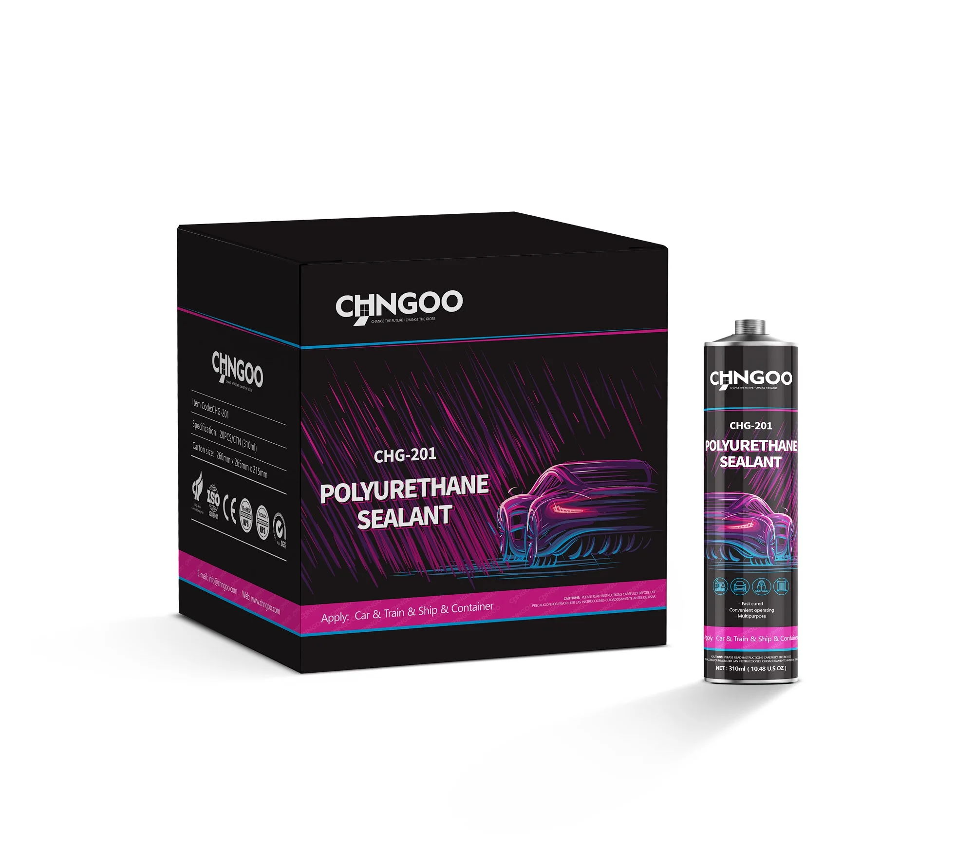 CHNGOO Strong weatherproof and waterproof ability Polyurethane Sealant  For Windshield 3MM
