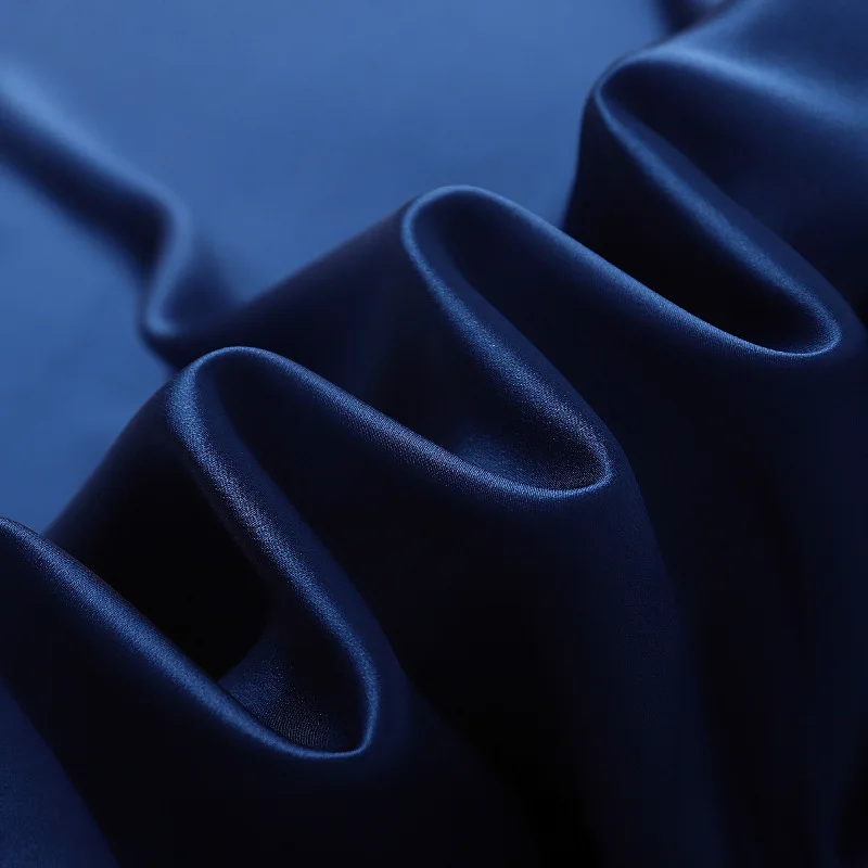 Non-toxic Snow Silk 100% Pure Mulberry Silk Fabric 16/19/22/25mm Plain Dyed Charmeuse Oeko Tex 100