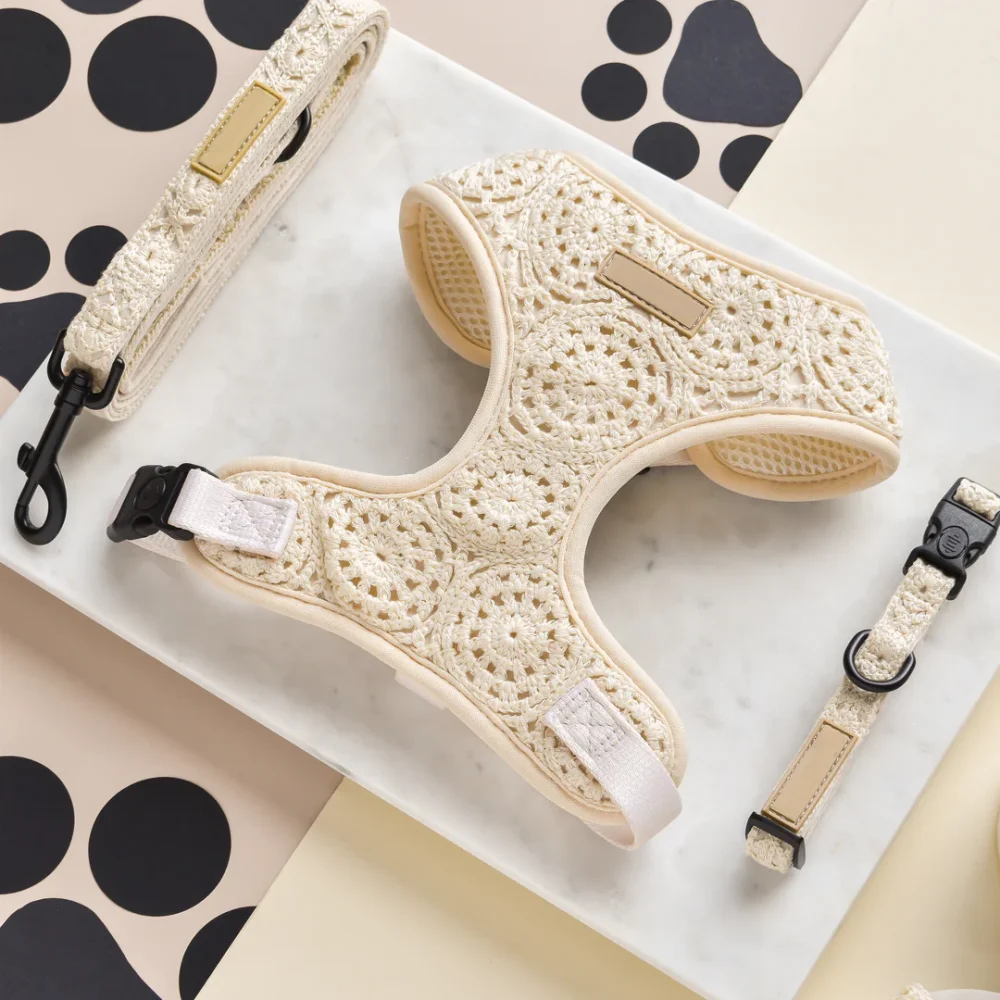 OEM Factory Neoprene Designer Wholesale Adjustable Service Pet Dog Harness Manufacturers Crochet Dog Harness