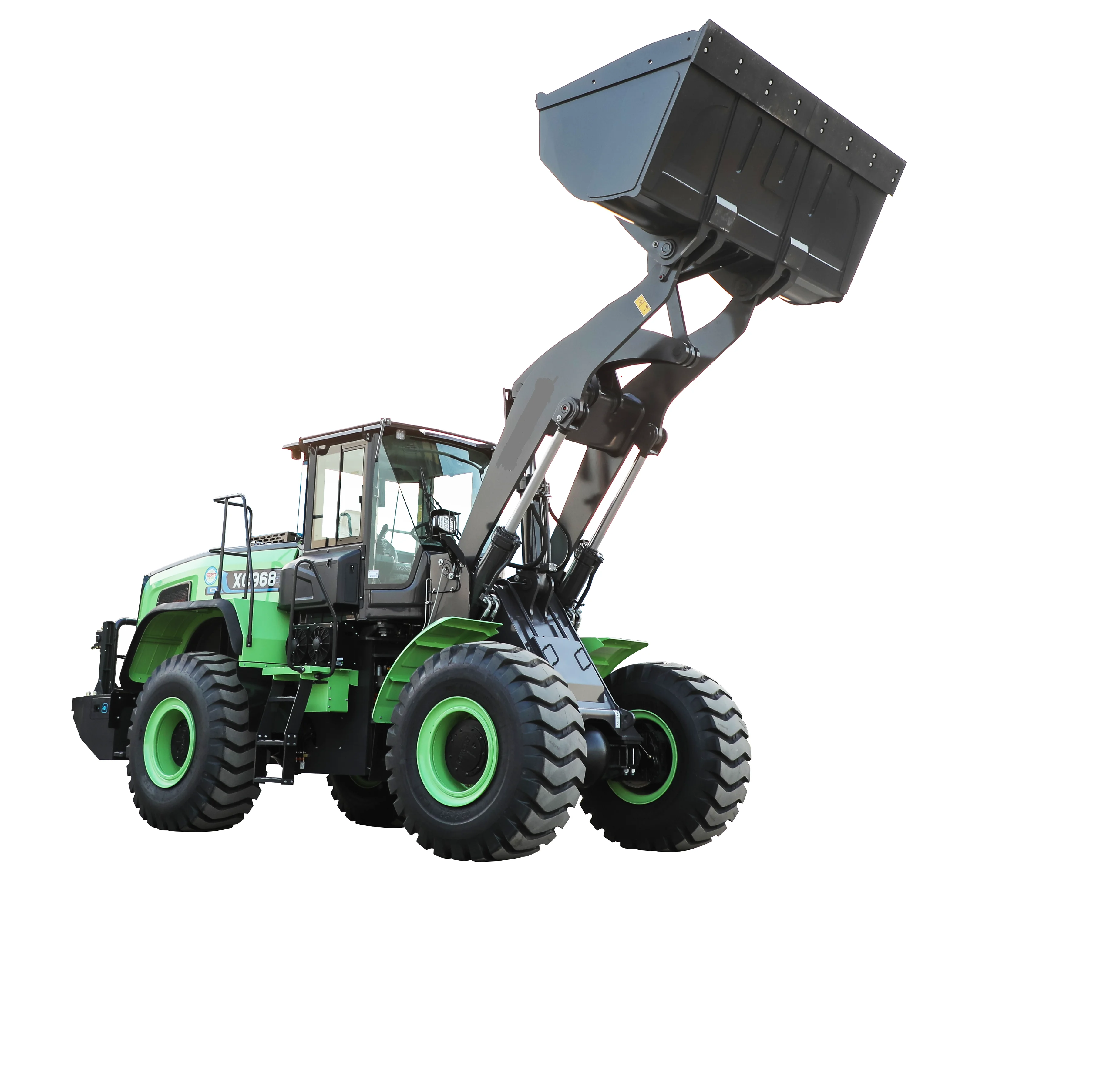 XC968-EV Electric Euro 5 EPA Side Dump 5.5 Ton Capacity Front Bucket Wheel Loader For Farm Garden Use