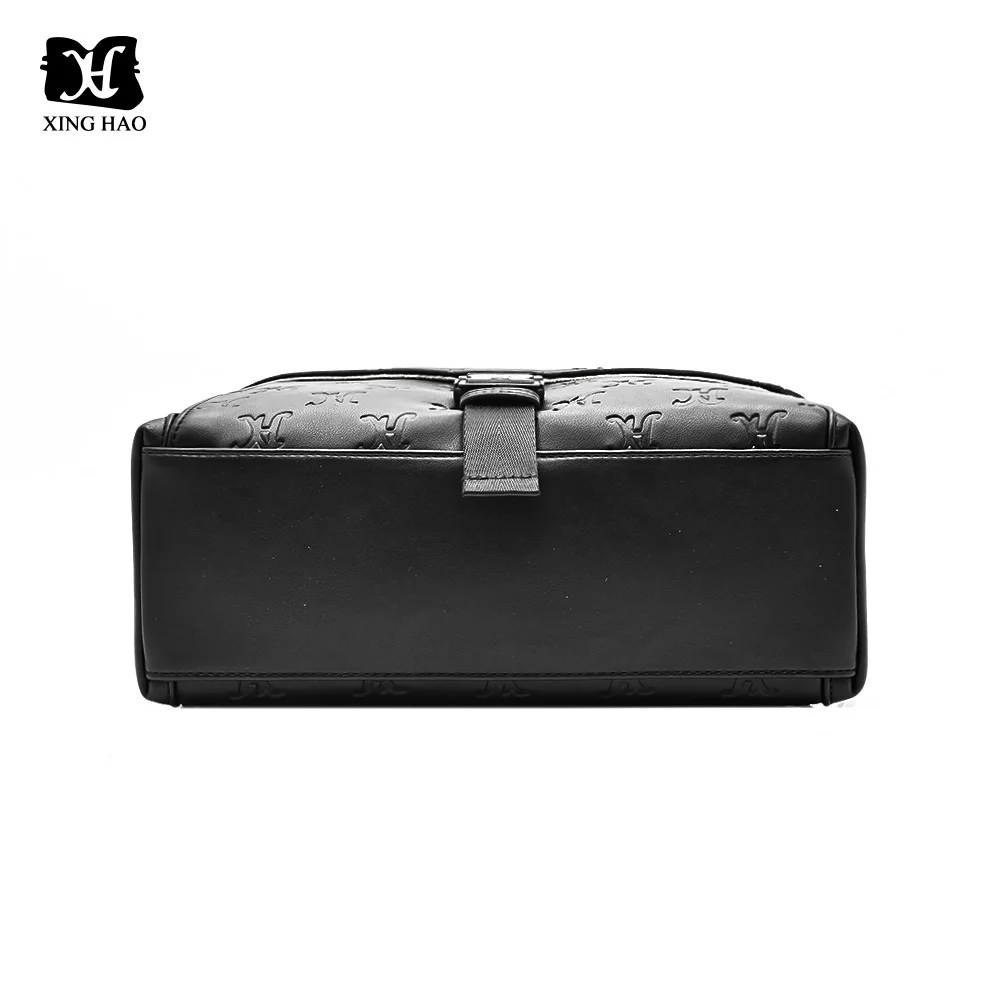 Custom Professional Black Vegan Leather Mirrorless Shoulder Camera Bag for Photography