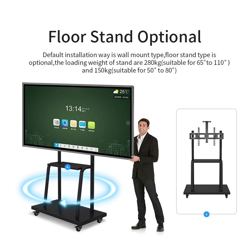 Infrared or capacitive touch screen board pizarra interactiva portatil interactive panel for classroom