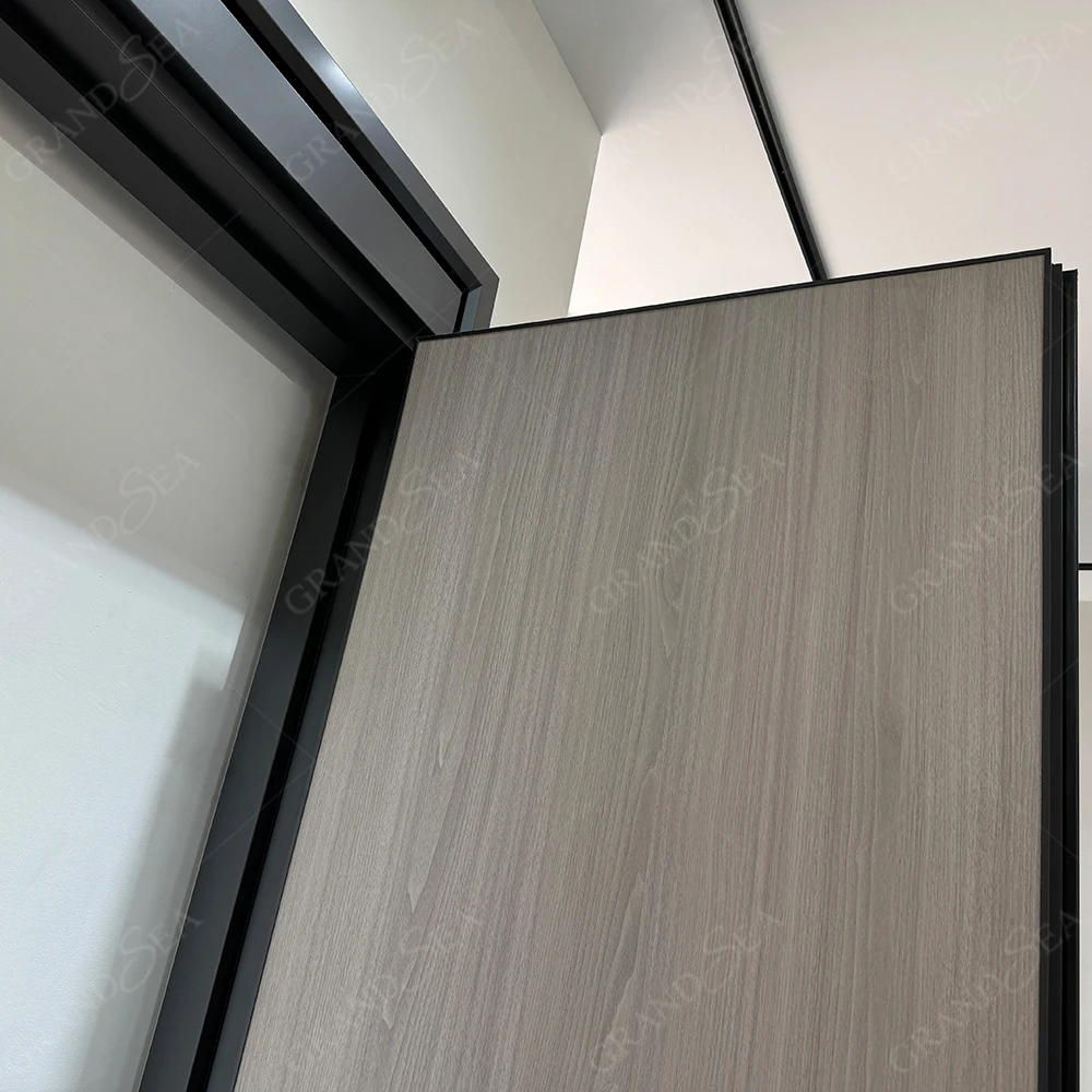 Hot Selling Aluminum Alloy Double Pivot Entrance Security Door External Aluminum Casement Swing Entry Door for Sale