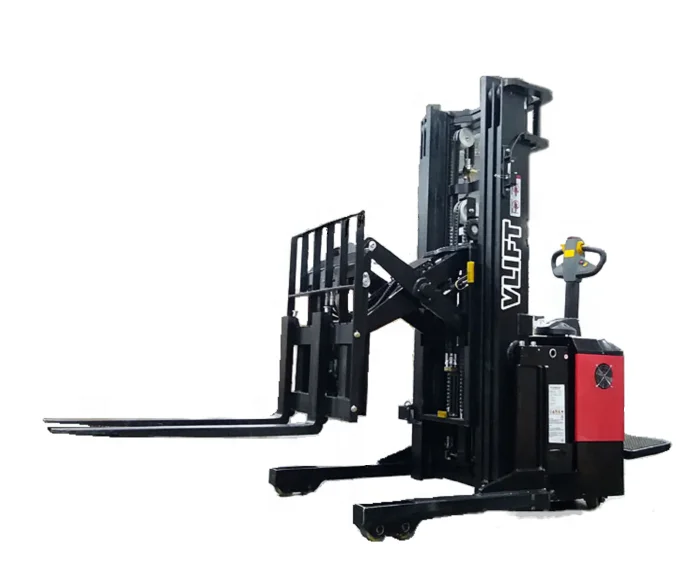 1.5Ton Reach Truck Stand on Type Forklift Mini Pallet Stacker
