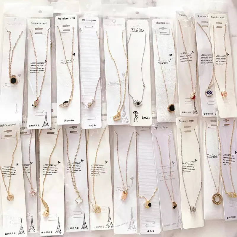 cheap discount stainless steel pendant necklace jewelry necklace assorted mixed no fade jewelry