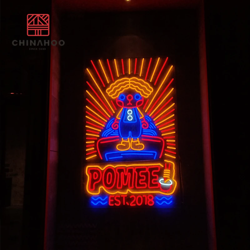 Chinahoo bar bar multicolour electronic acrylic led letters made neon sign