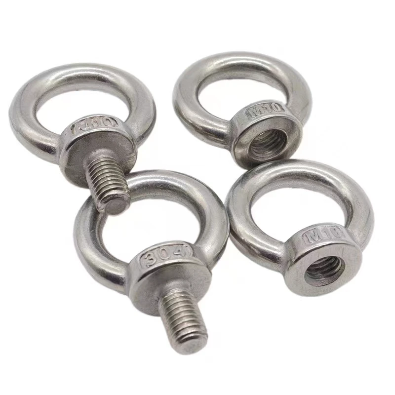 Din580 M4 Forged Lifting Rigging Eye Bolt Anchor 316 304 Stainless Steel Ring nut