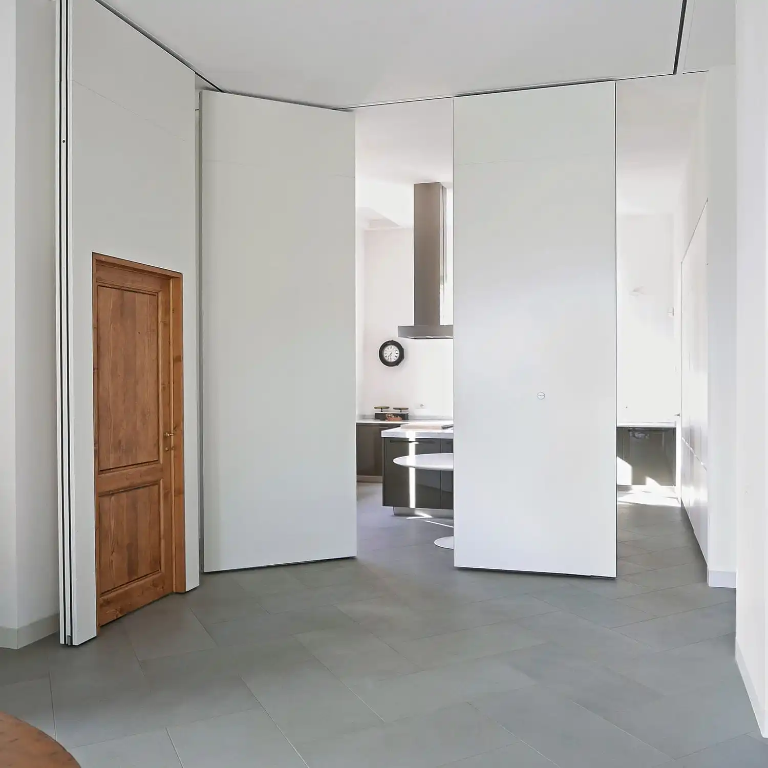 Operable walls divider foldable moving partitions on wheels for meeting room