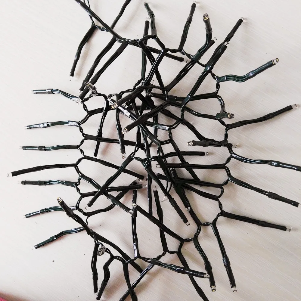 CE ROSH pvc  waterproof IP65 outdoor warm white led Christmas light cluster light