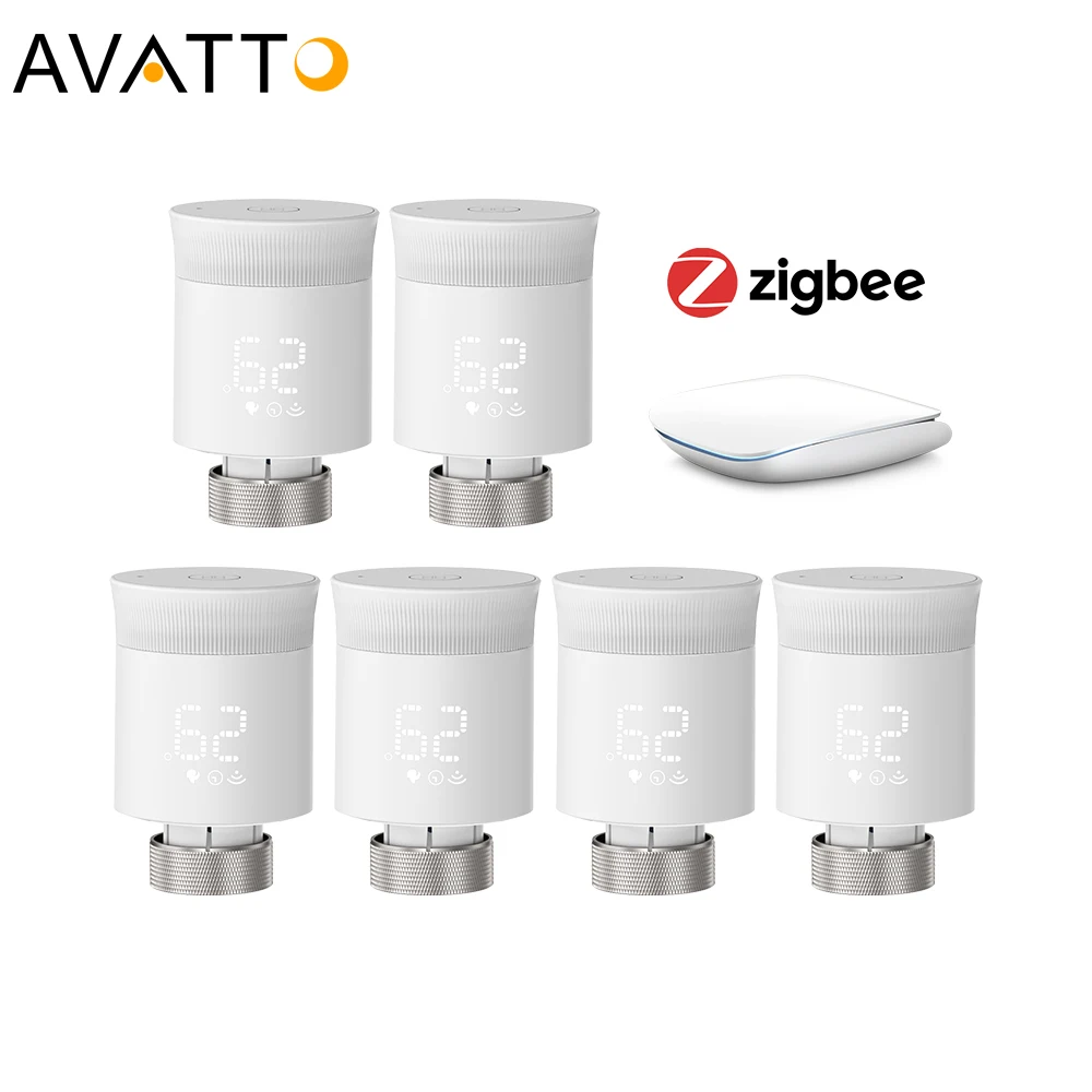 Интеллектуальный термостат vatto ZigBee Tuya RF433 с контроллером температуры подогрева пола цифровой клапан радиатора Zigbee