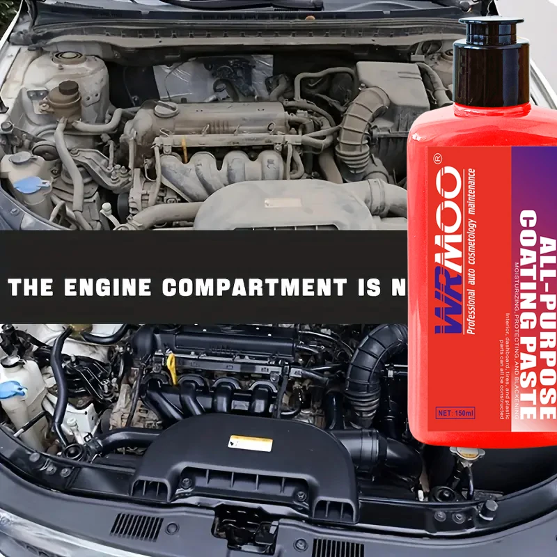 All-purpose Coating Paste 150ml Plastic Crystal Coating Car Tire Shine Auto Plastic Restore Car Care for Interior Seat Engine