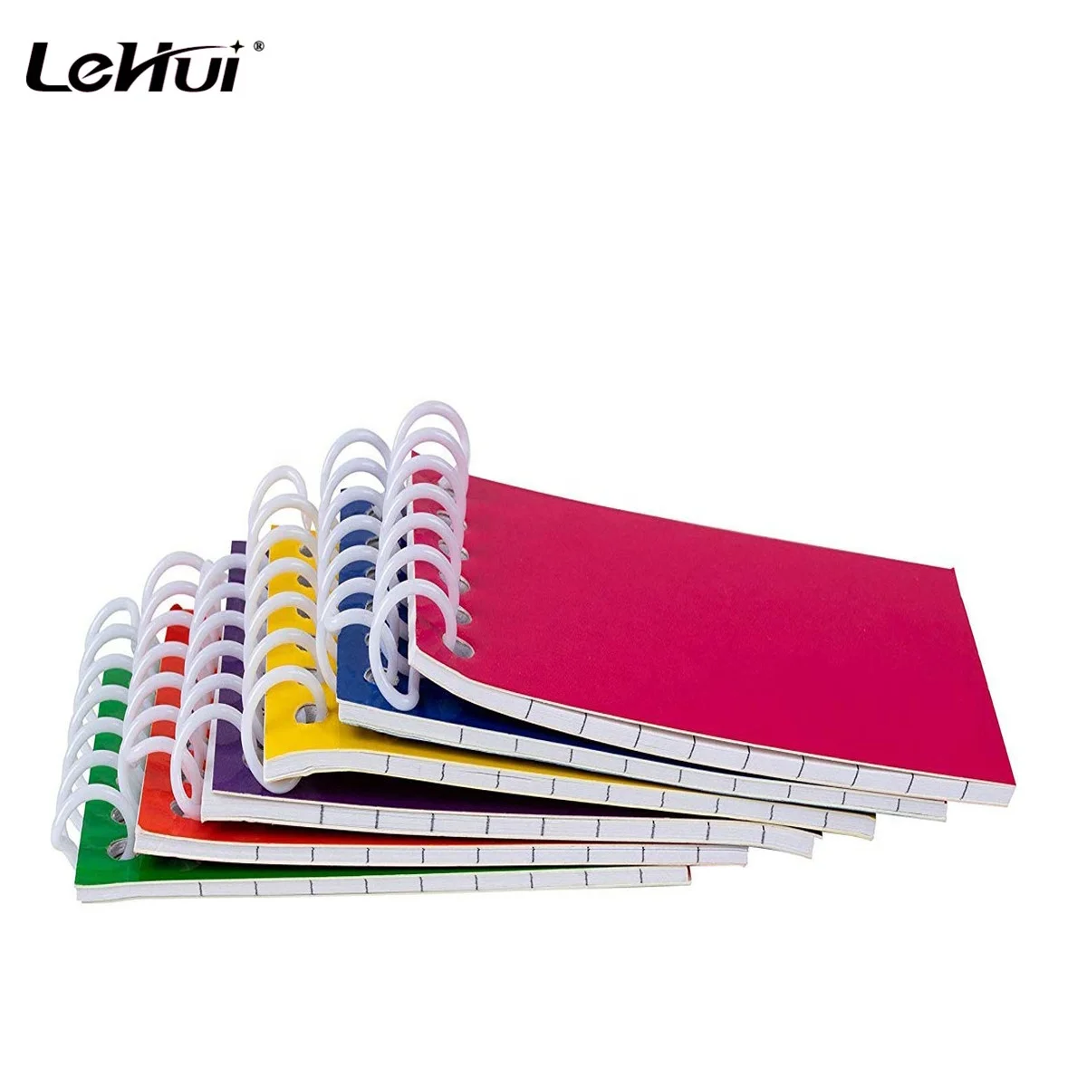 Top quality 24 Pack 6 Color 2 x 3.5 Inches Blue Bulk Mini Spiral Notepads With Lined Paper For Kids Party Favors