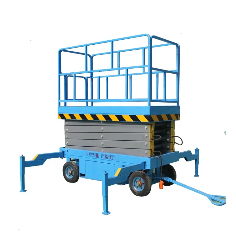 Mobile hydraulic electric mini scissor lifts platform for aerial working