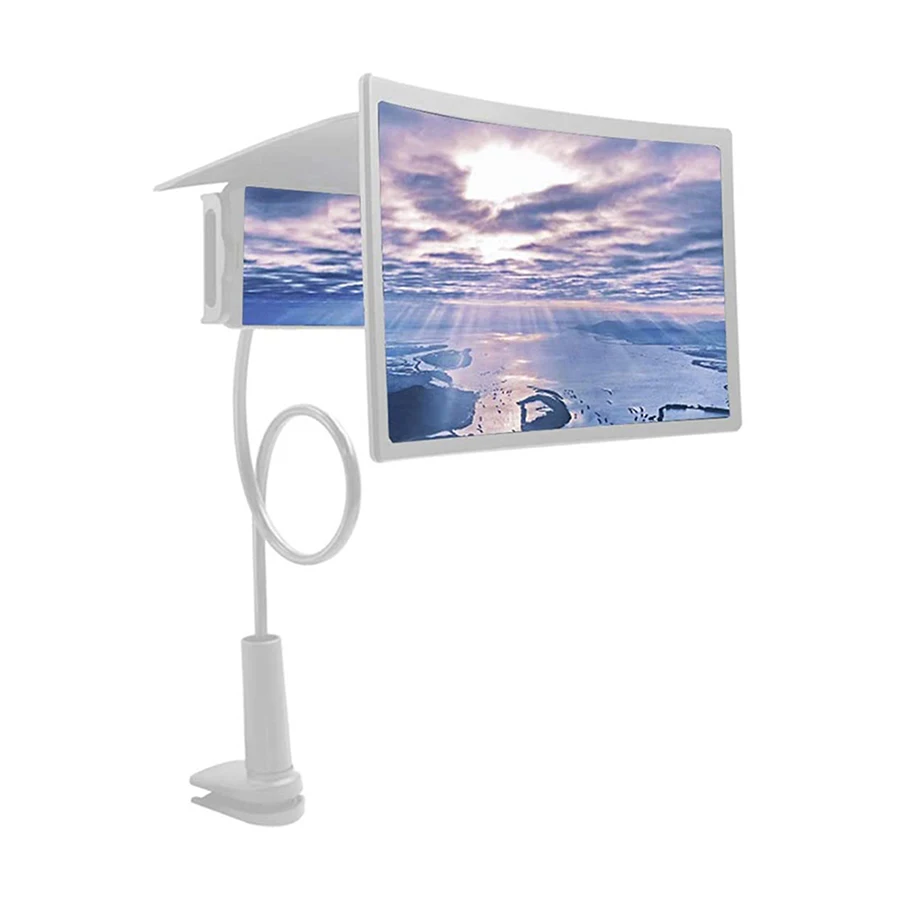 
Lazy stand 3D Curved enlarged Screen Amplifier, Magnifying TV Cinema Amplifier Mobile Phone Screen Magnifier for live video chat 