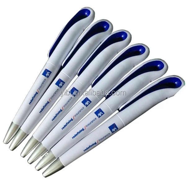JXC159 twist white customized logo plastic ball pen for