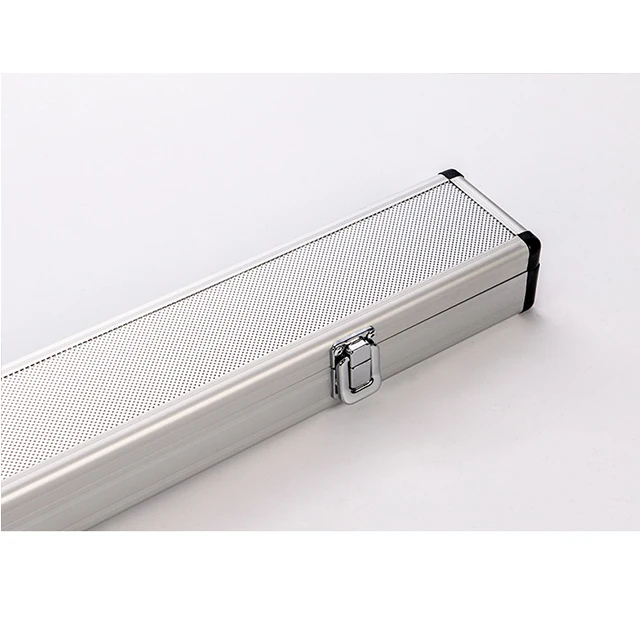 Professional Portable Pool Cue Stick Boxes Billiard Accessories Cue Case Bag Snooker Case Rod Box Accepted Grey Copper 3 Box 1/2