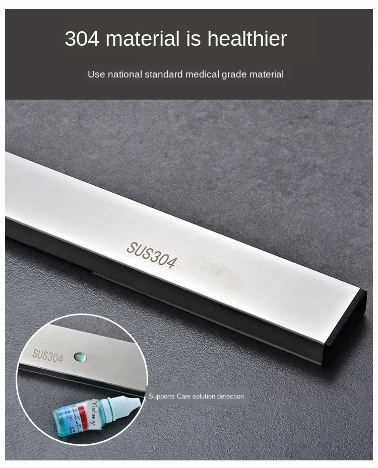 2020 New Design 12 Inch Magnetic Knife Bar Stainless Steel Magnetic Knife Rack Magnet Knife Holder