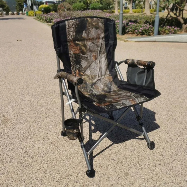 Outdoor Folding Portable Large Beach Chair Collapsible Outdoor Camping Chair Comfortable Fishing Chair