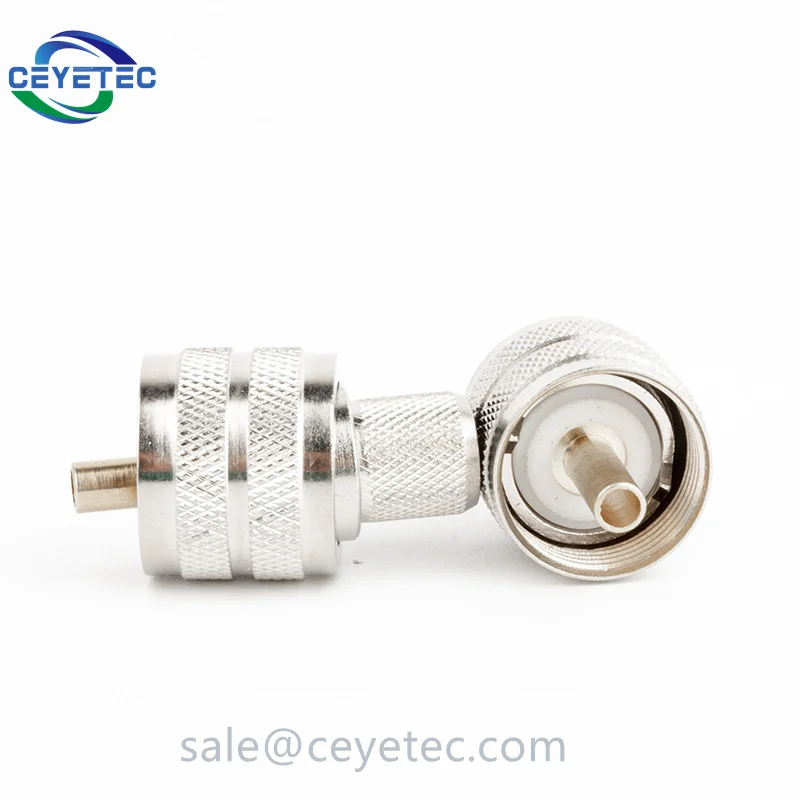 Ceyetec UHF Crimp Plug Male Connector PL259 for rg58 Cable