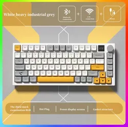 75% Keyboard 81 82 Keys Green Red Switch Custom Keycap Mini USB Wired Gaming Fashion RGB backlit optical mechanical keyboard