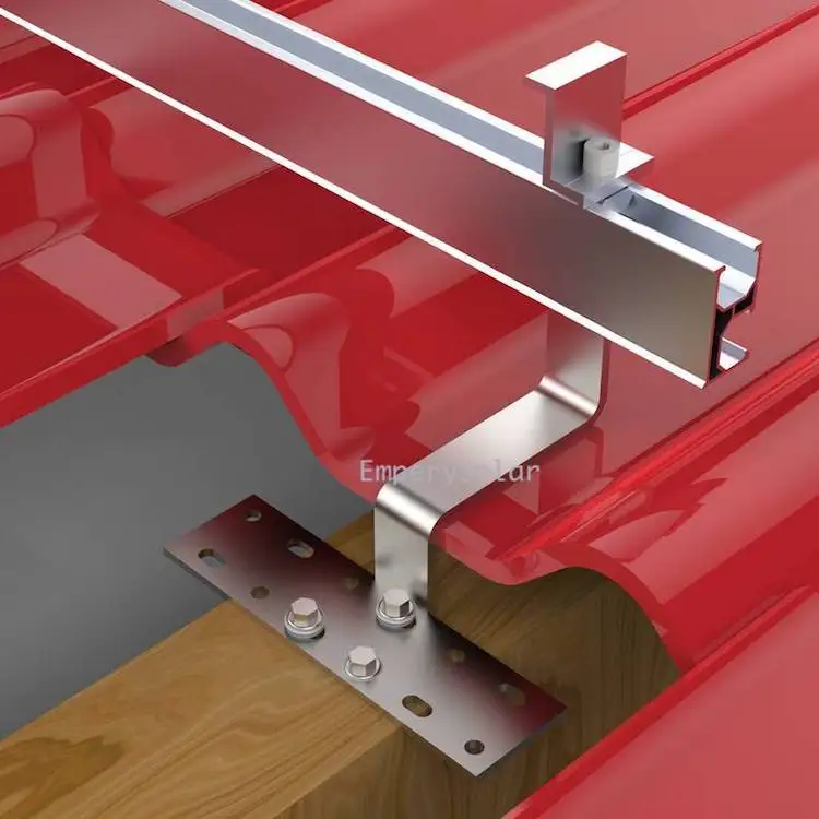 Solar Roof Mounting System Bracket Anodized T-Bolt Anchor Strut Channel Hook for Roof Bracket and Rail