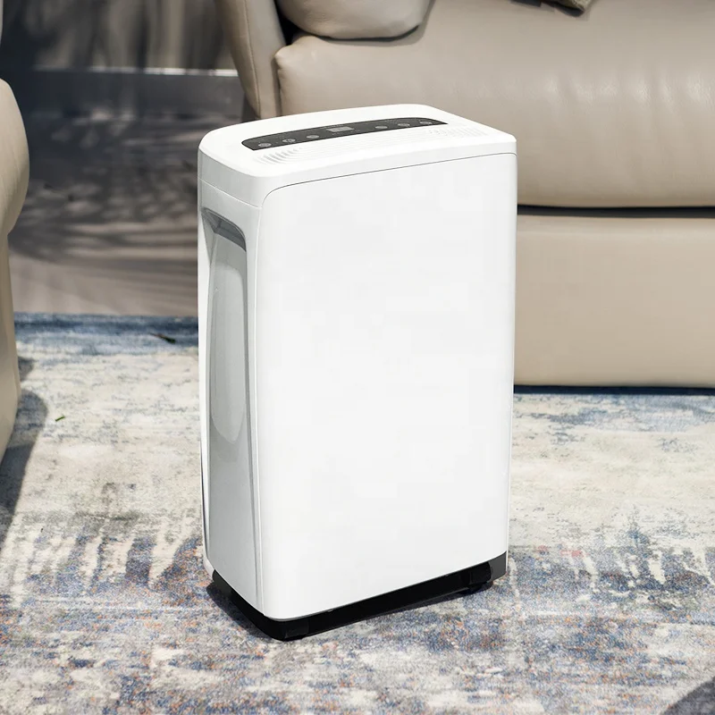 Home 12L Portable Quiet Air Humidity Dryer Dehumidifier R290 Low Noise LED Display Small Air Dehumidifier