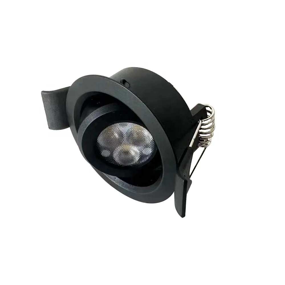 Low profile ultra-thin 3 watt recessed led mini downlight Cut size 45mm Mini Spot light for display cabinet shelf