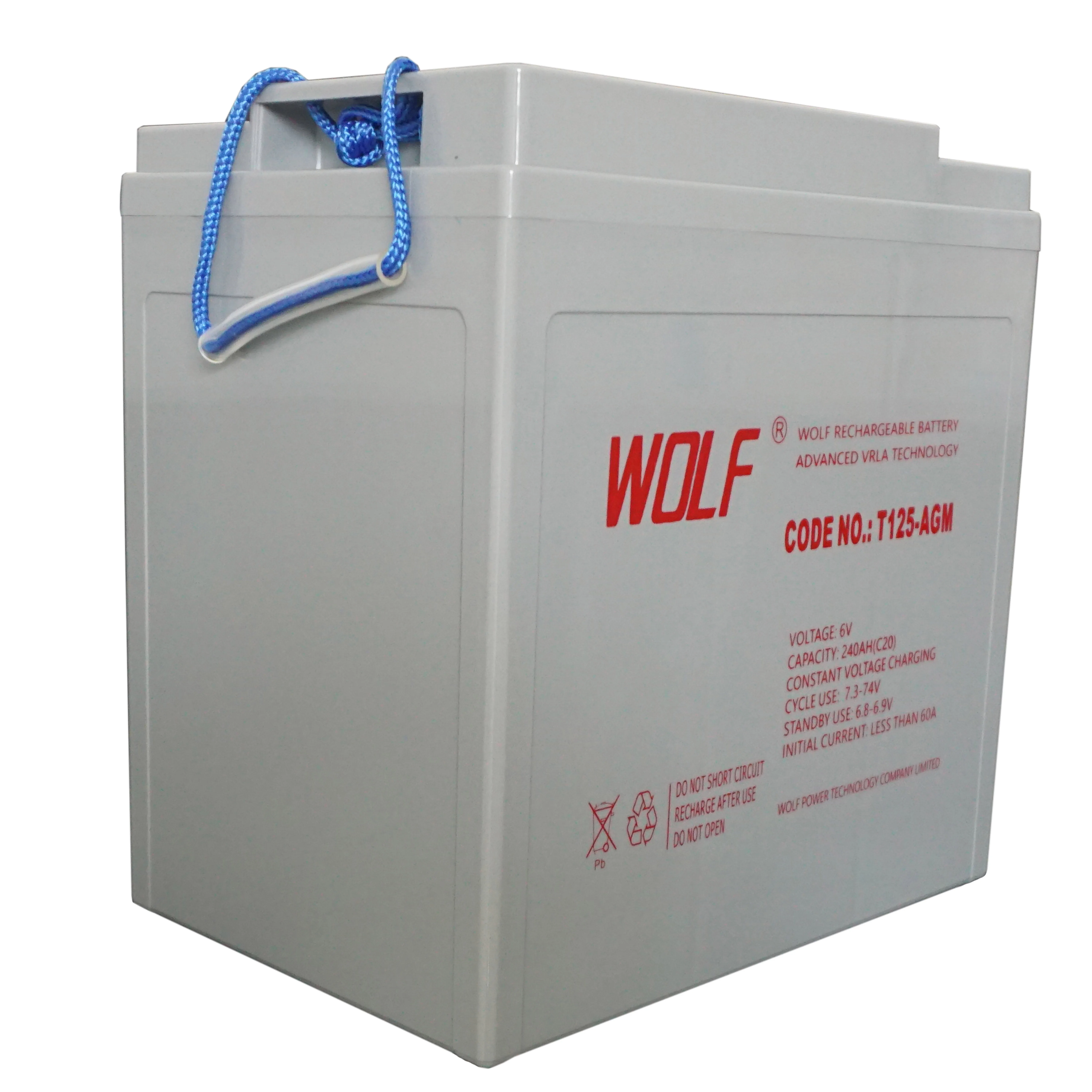 Trojan T125 6V 240ah Rechargeable Sealed Deep Cycle Battery Golf Cart Battery