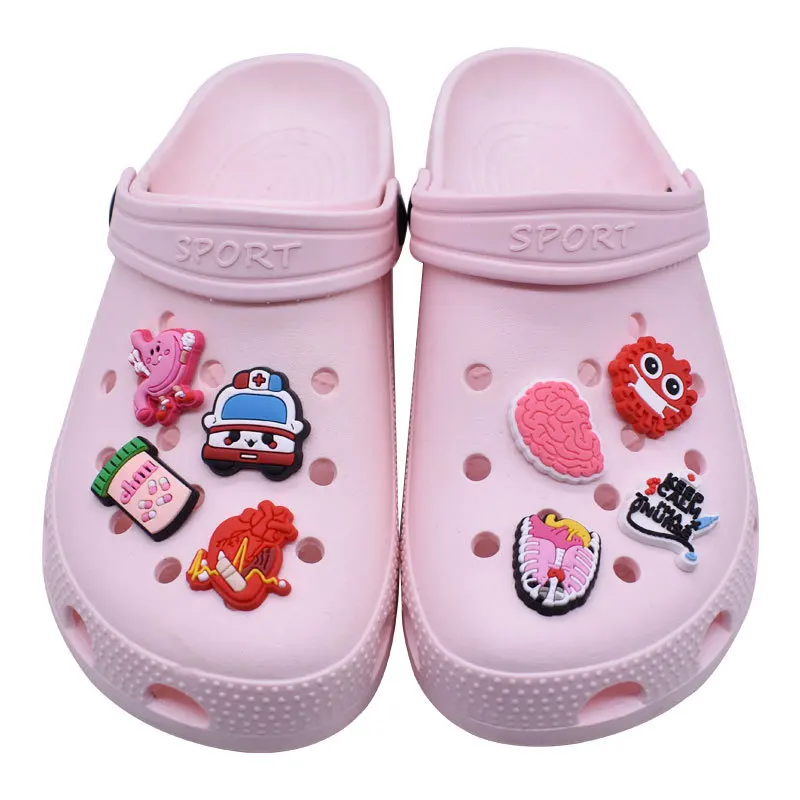 New Arrival Nurse Accessories Shoe Charms Clogs Stickers 2024 Charm Shoe Custom Designer Pvc Custom For shoe Charms Logo Buckle