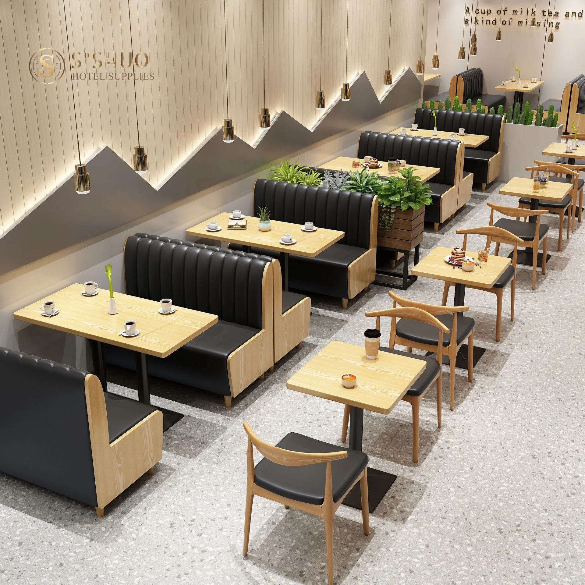 Manufacturer commercial furniture fast food restaurant cafe restaurant sofa set used restaurant booths