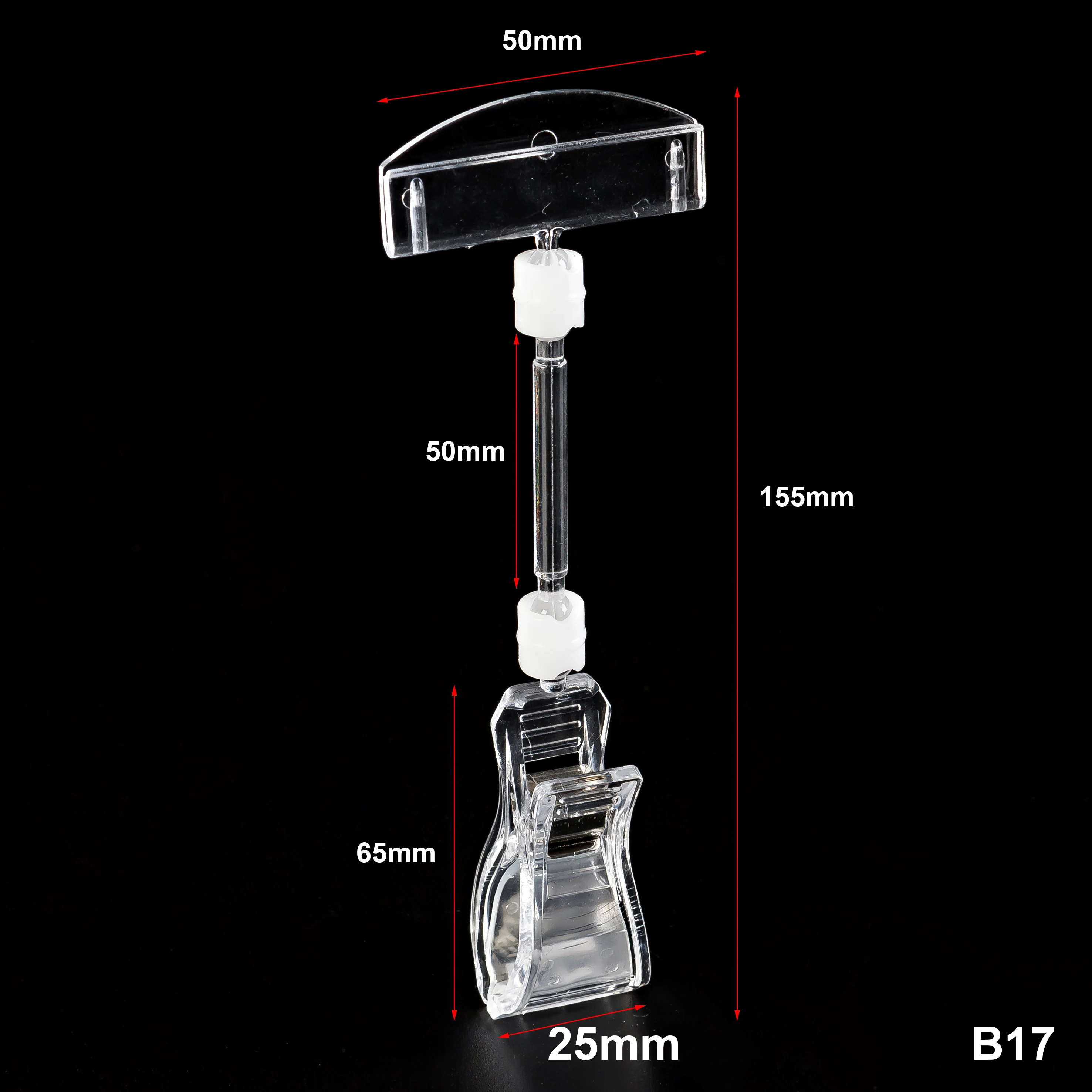 Прозрачный пластиковый держатель с зажимами хорошего качества