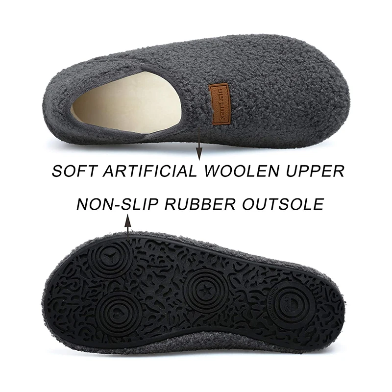 Top quality Warm Winter shoes for Women Men, reusable indoor outdoor home travel hotel slippers