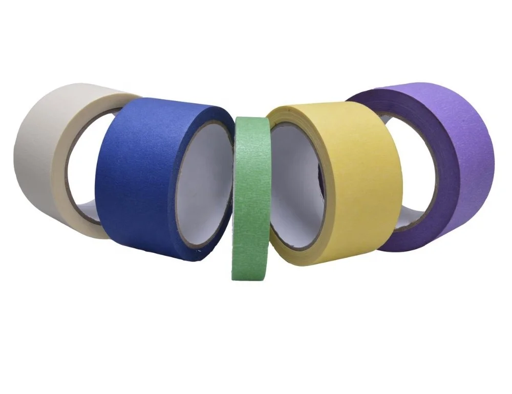 Australia market 48mm x 50m blue color crepe paper masking tape for painting