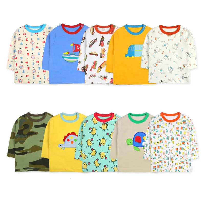 
High quality fashion baby clothes T shirt cartoon printed baby t-shirt cotton 