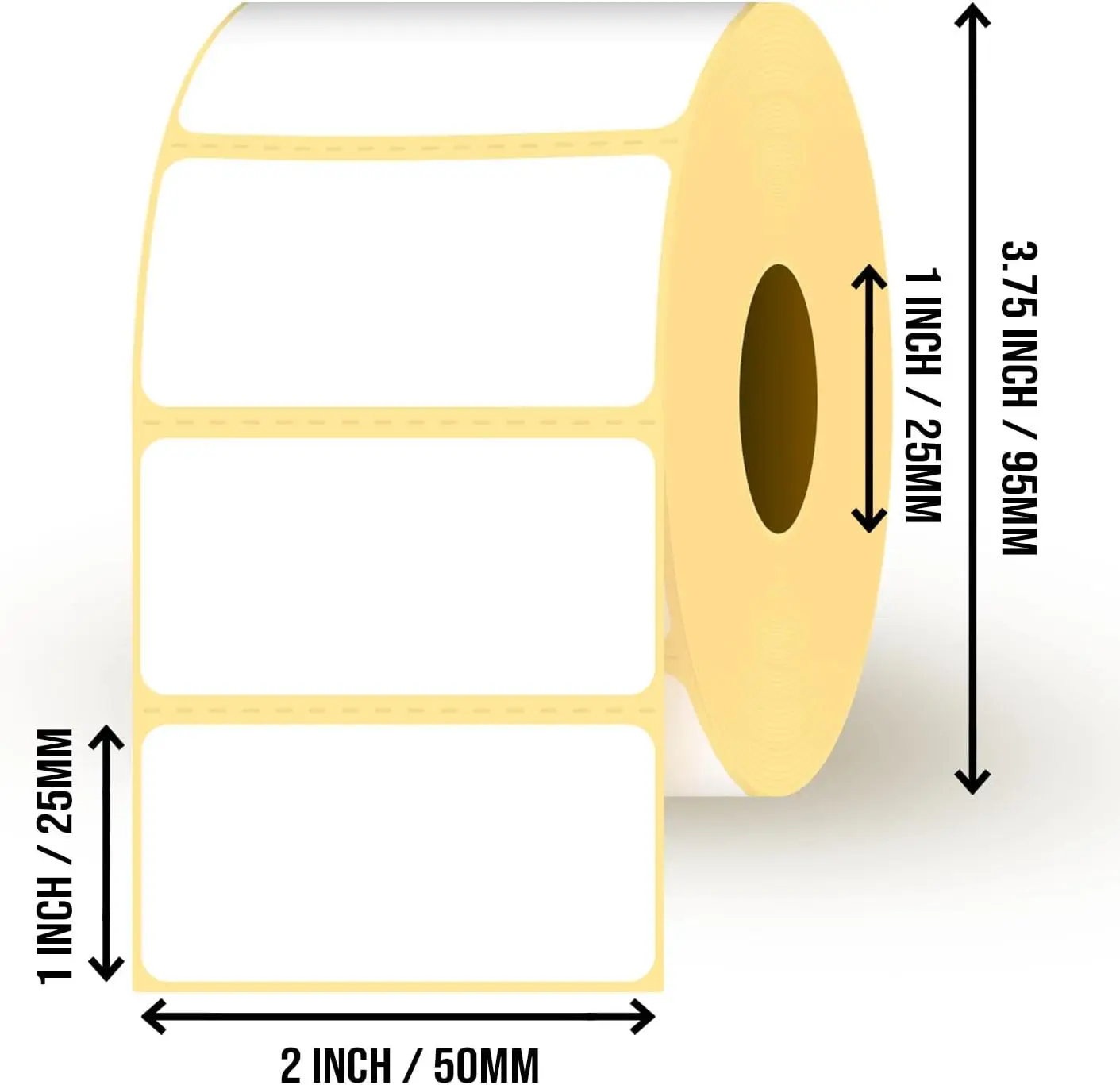 Thermal Label Printer for Shipping Packages Amazon 50x25mm Adhesive Label Thermal Paper Thermal Shipping Waybill Label Roll