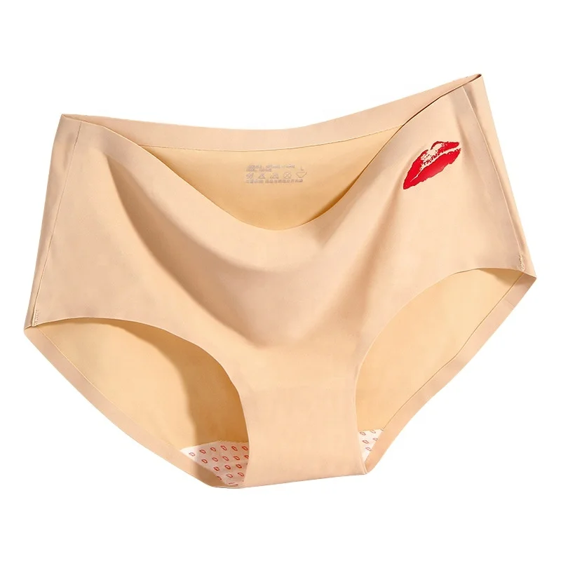 Нижнее белье из ледяного шелка дышащее женское нижнее до середины талии HL-830 Бесшовное слитные трусики для женщин и взрослых