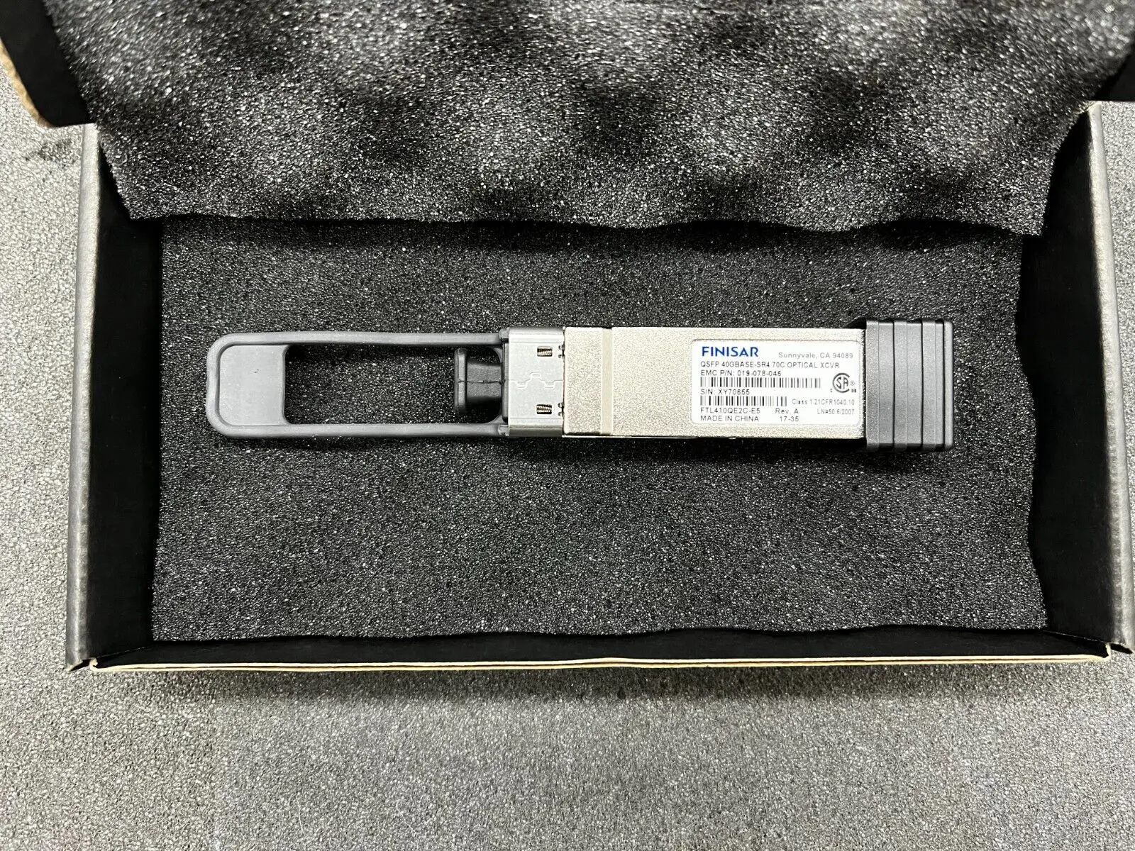 Optical Transceiver Module 40GBASE-SR4 150m Gen4 QSFP+ Optical Transceiver Finisar II-VI FTL410QE4C