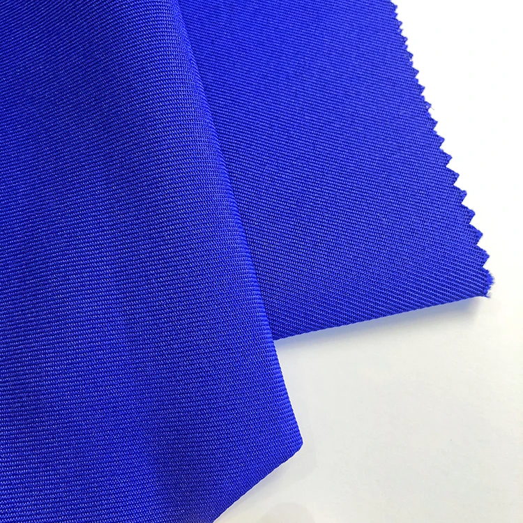 100% polyester woven twill dyed color customized gabardine office policeman electric uniform fabrics for safety uniform garments