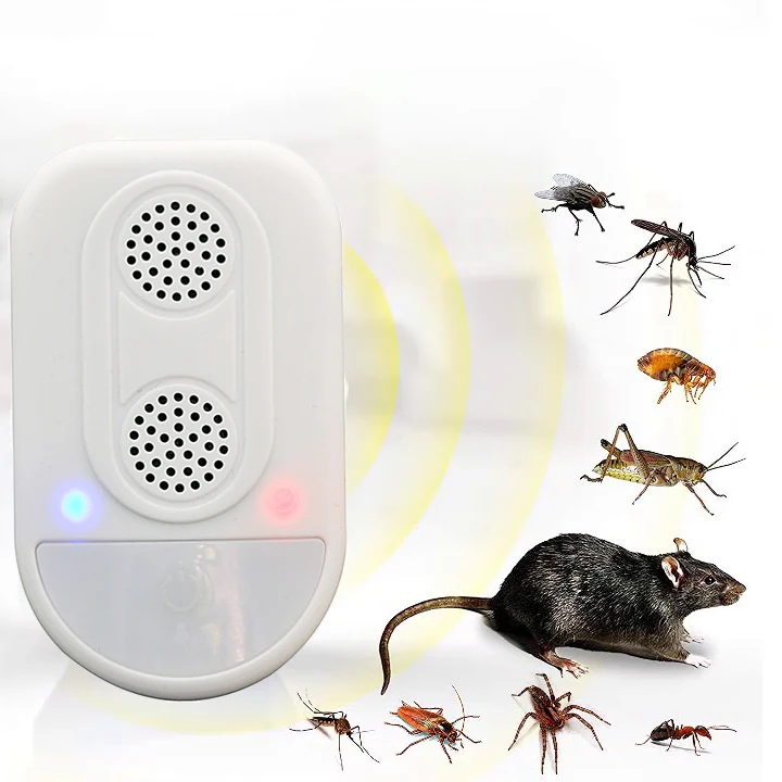 EU US Plug Electronic Ultrasonic Rat Mouse Repellent Rodent Control Anti Mosquito Insect Pest Repeller